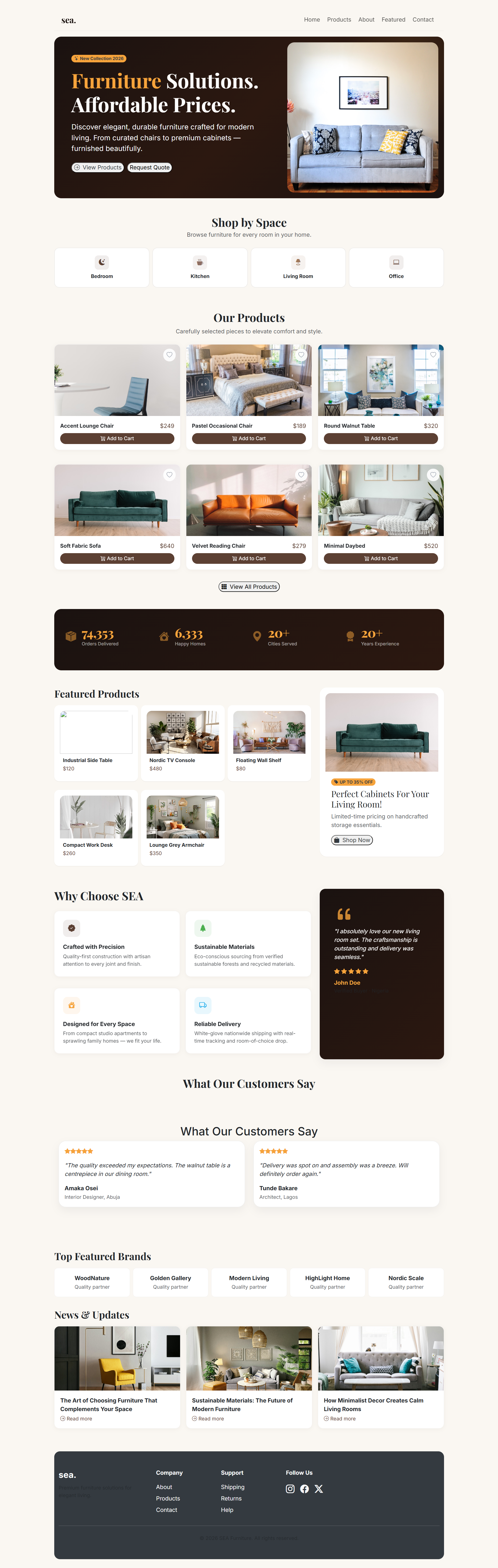 Furniture Store Showcase